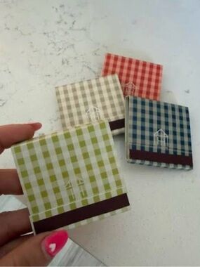 Hearth & Hand Magnolia 4pk Gingham Matchbook Set